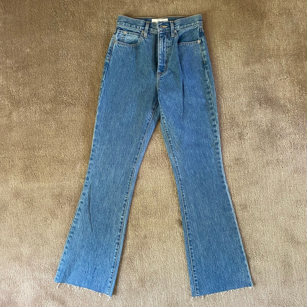 SLVRLAKE Cropped Charlotte Flare Jeans, 24